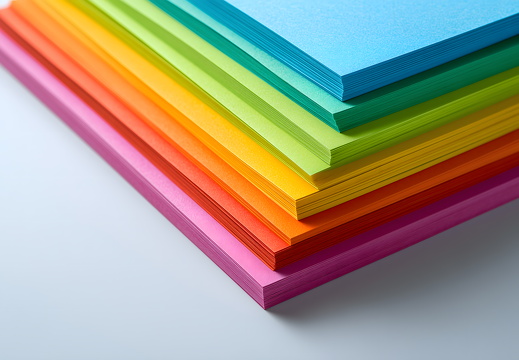 Buntes Papier übereinander