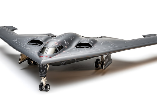 B2 Bomber Modell isoliert auf weißem Hintergrund