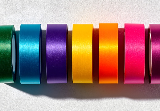 Klebeband Set in bunten Farben isoliert auf weißem Hintergrund