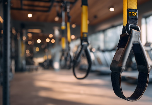 TRX Bänder im Fitnessstudio